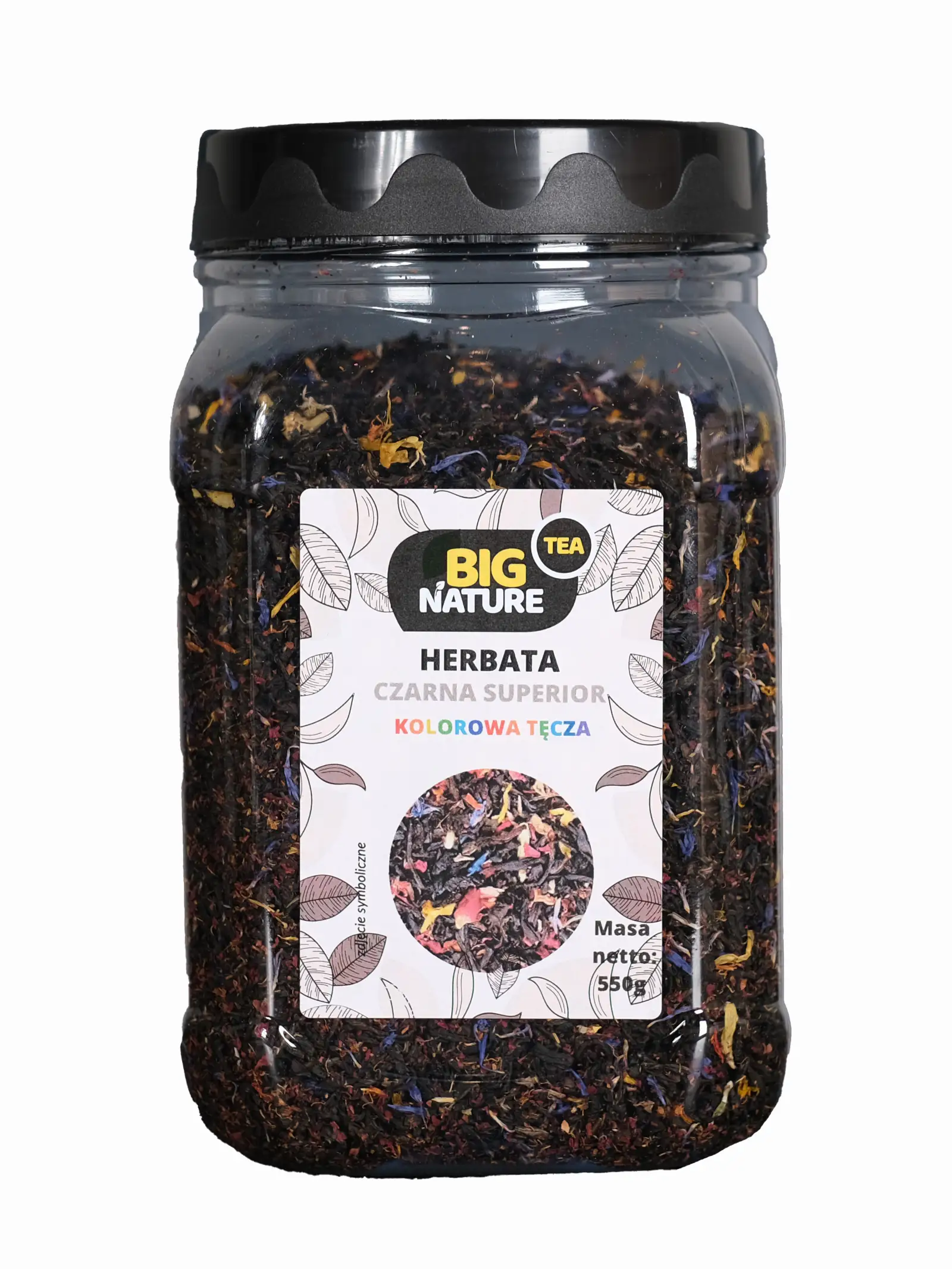 HERBATA CZARNA SUPERIOR KOLOROWA TĘCZA  550G — 2