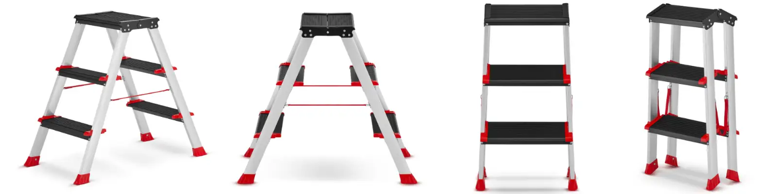 Drabina aluminiowa profesjonalna dwustronna składana HIGHER 2x3 - 2,75m