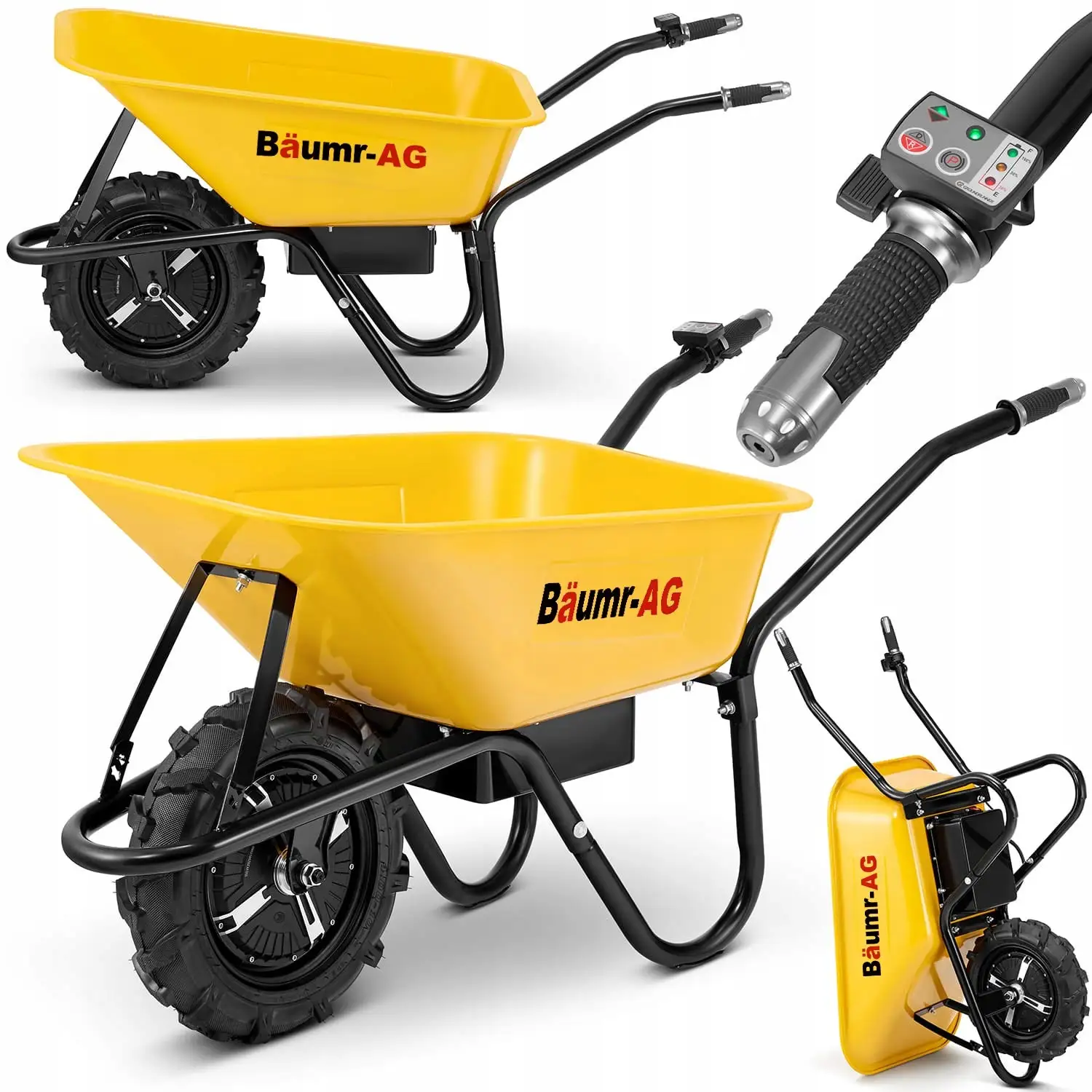 Taczka elektryczna akumulatorowa wozidło Baumr-AG BPR-700E 100L 180kg