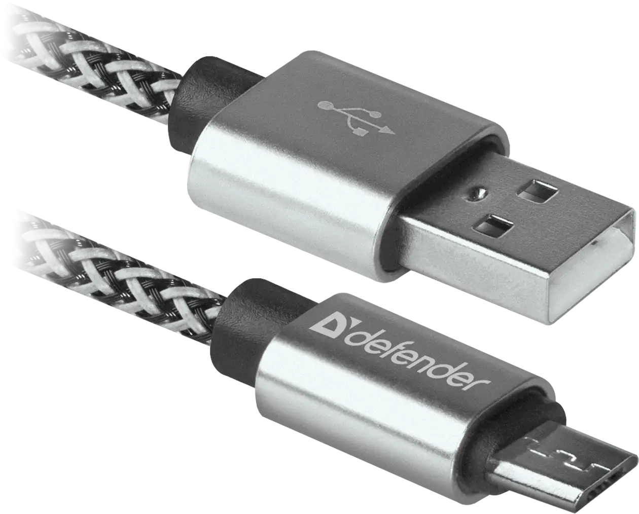 KABEL DEFENDER USB AM-MICRO BM 1.0m 2.1A BIAŁY