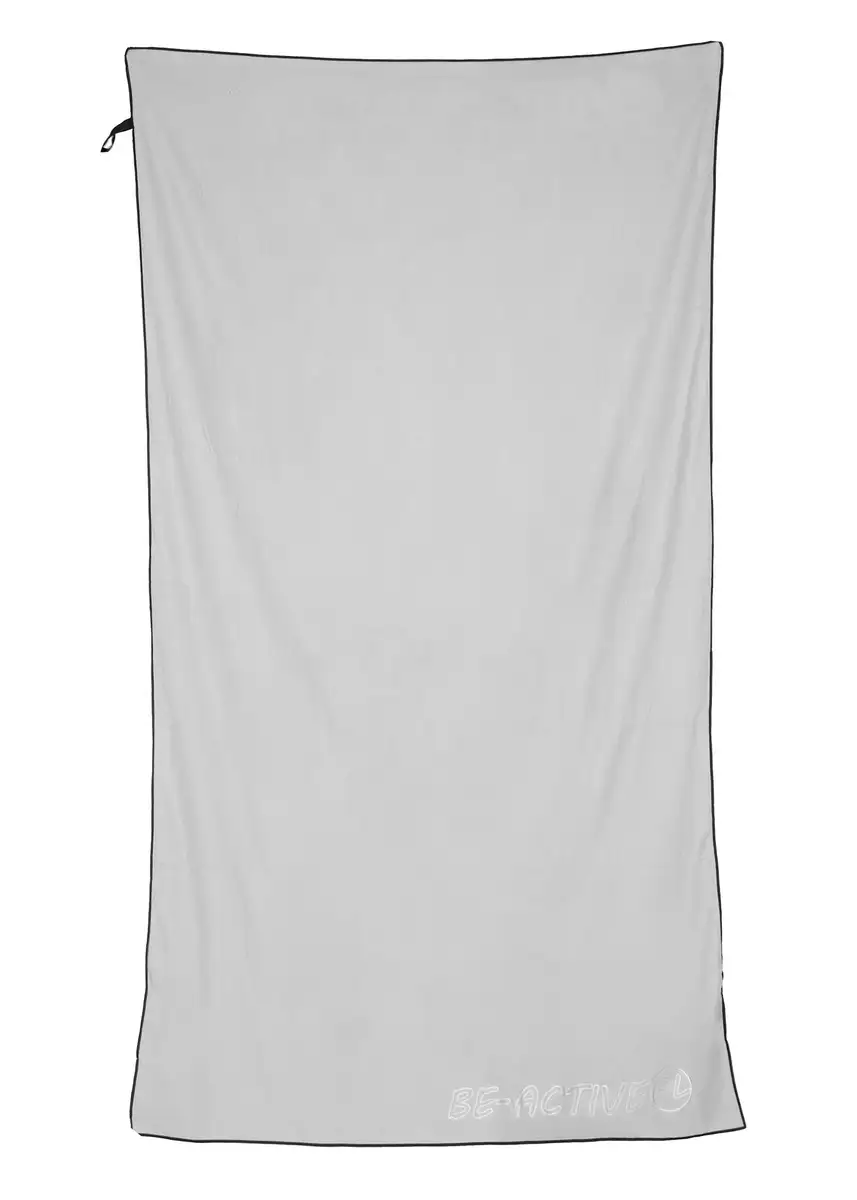 Ręcznik szybkoschnący z mikrofibry 130x80 szaro-czarny — 10