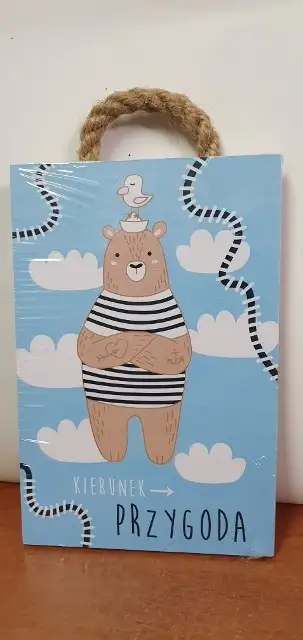 tabliczka/obraz do zawieszenia 10x15 KIERUNEK PRZYGODA