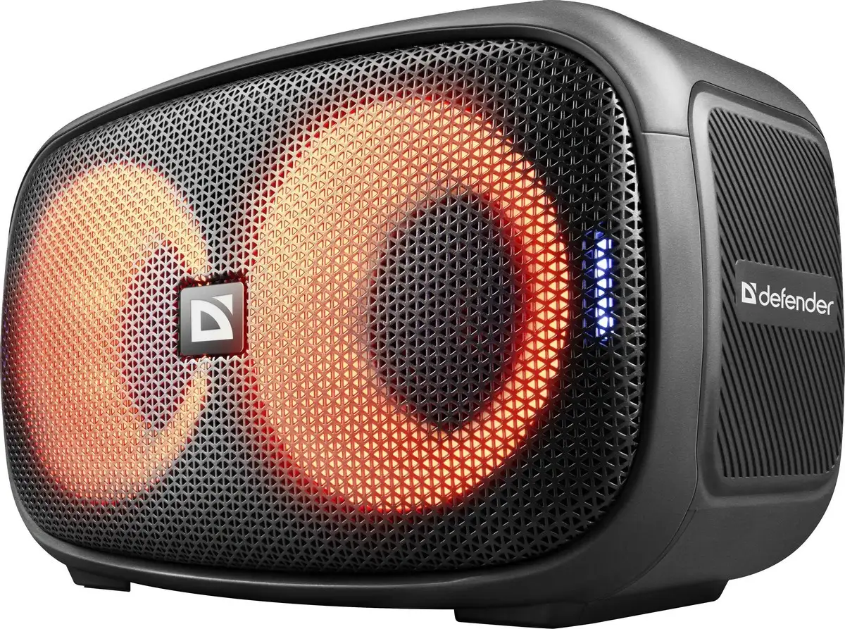GŁOŚNIK DEFENDER Q5 BLUETOOTH 5.3 20W LED/BT/FM/USB/TWS — 5