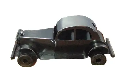 samochód metalowy starodawny  14 x 6 cm    44-1285D