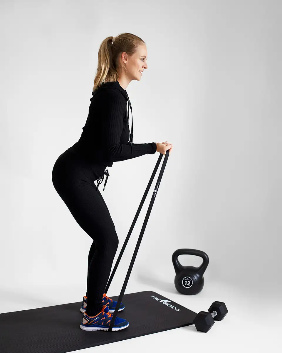 Guma fitness taśma 21mm 16-32kg czarna — 2