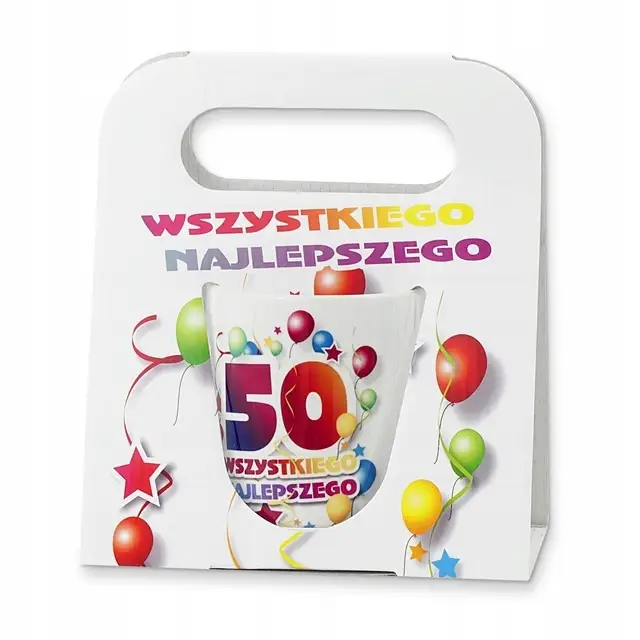 kubek w torebce WSZYSTKIEGO NAJLEPSZEGO ''50'' — 2