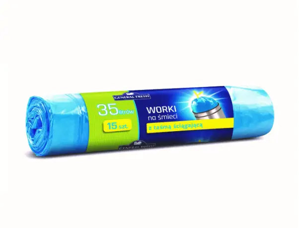 worki na śmieci 35l z taśmą 10szt.  A'15