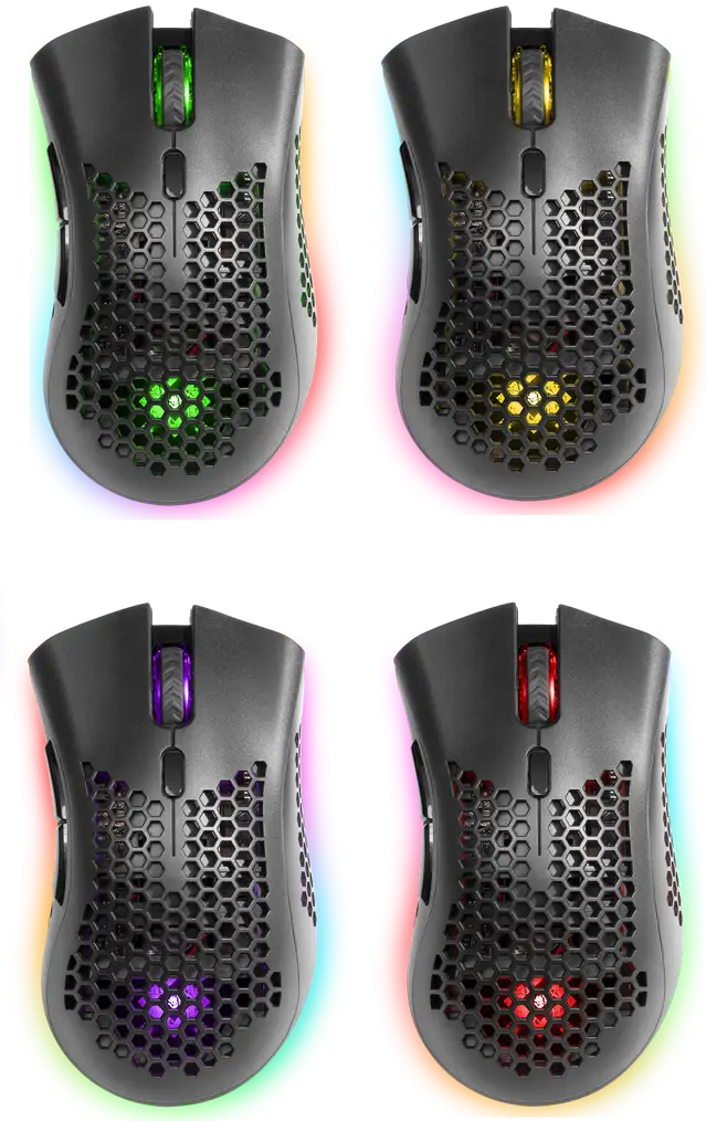 MYSZ DEFENDER GM-709L WARLOCK OPTIC RF RGB 2400dpi 8P — 5
