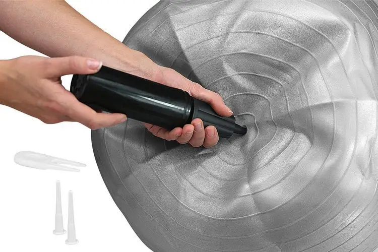 Piłka gimnastyczna anti burst 65 cm czarna Pretorians — 3