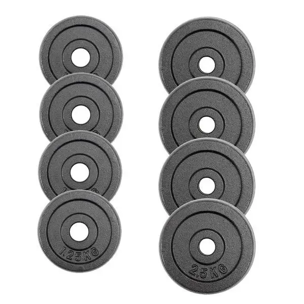 Zestaw hantli żeliwnych w walizce 2x10kg — 5
