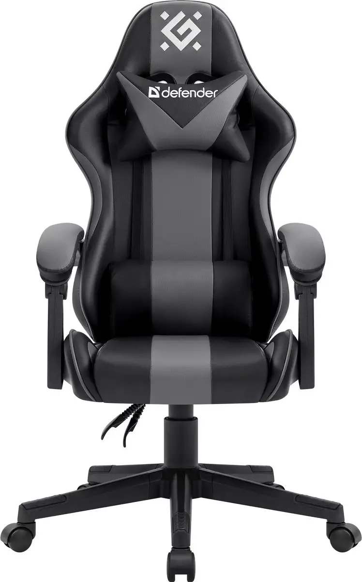 FOTEL DEFENDER COSMIC SZARO-CZARNY GAMING — 2