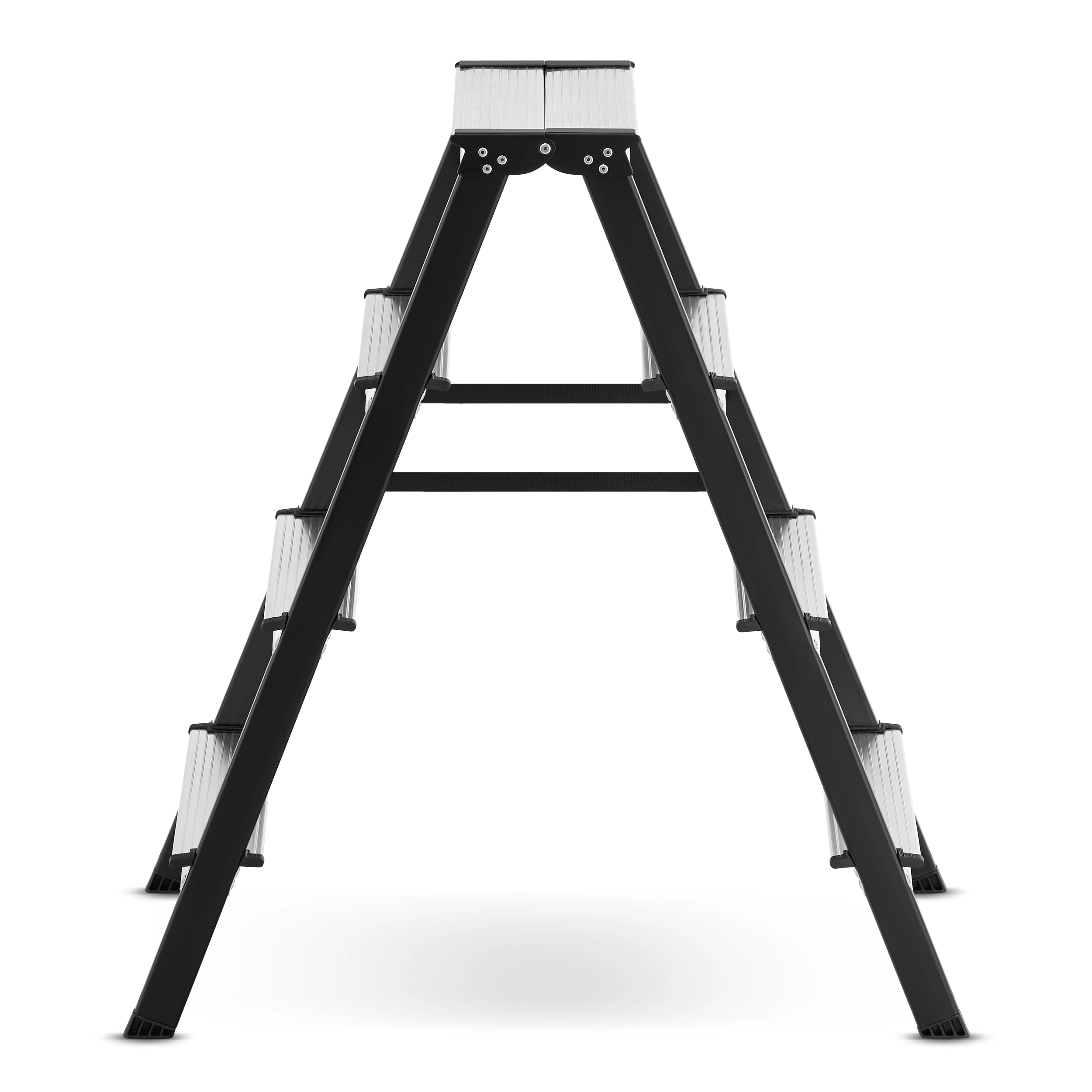 Drabina drabinka domowa 2x4 dwustronna składana MOCNA 150 kg HIGHER schodki — 3