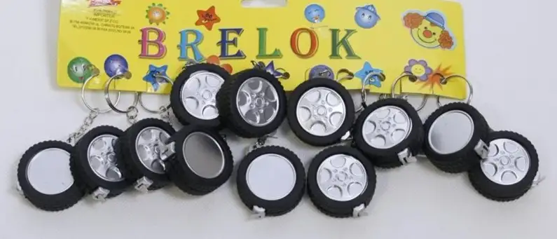 brelok miarka opona  12szt.