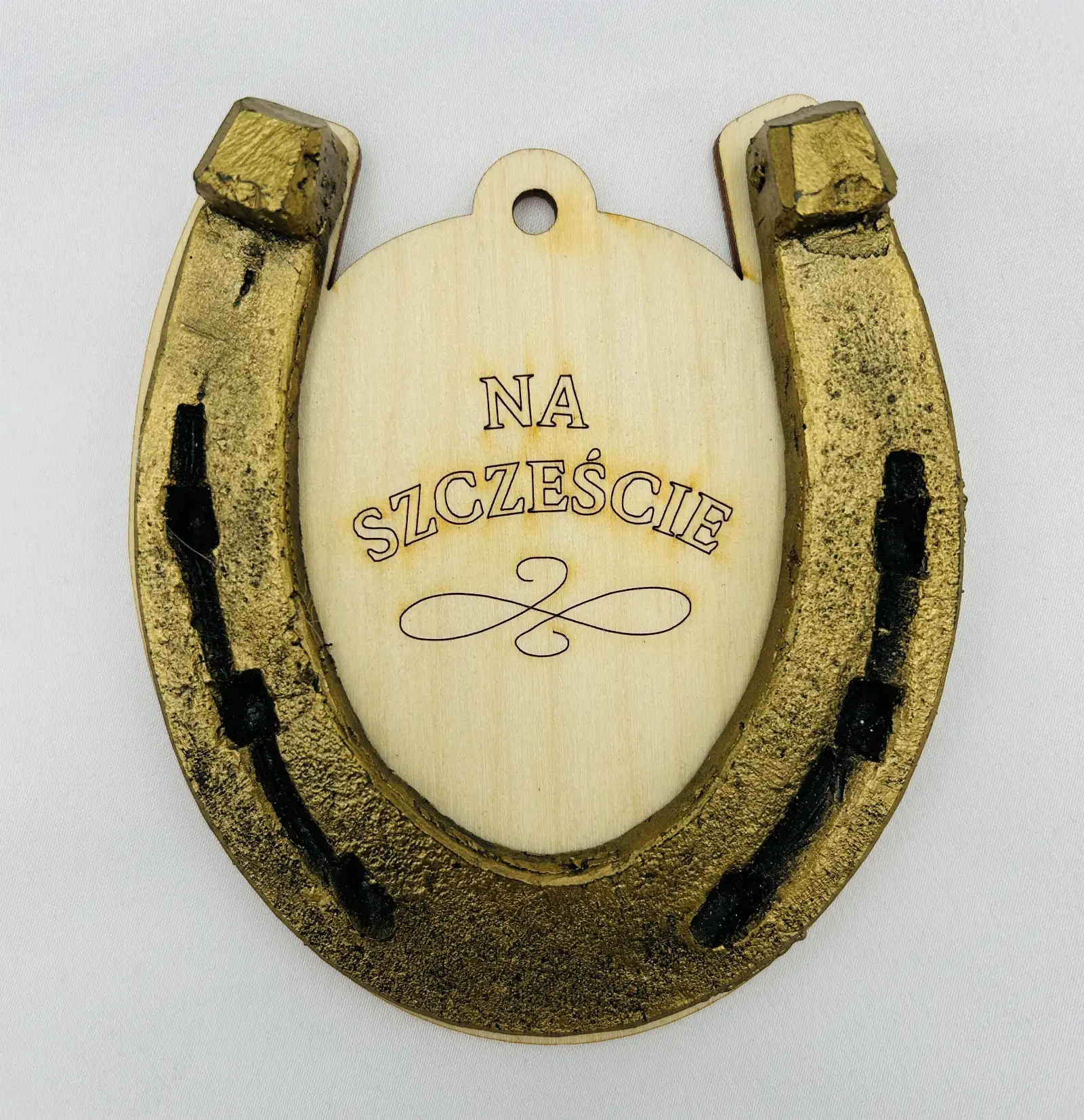 podkowa na sklejce - duża 6351 - 11,5 x 12 cm  nr 25