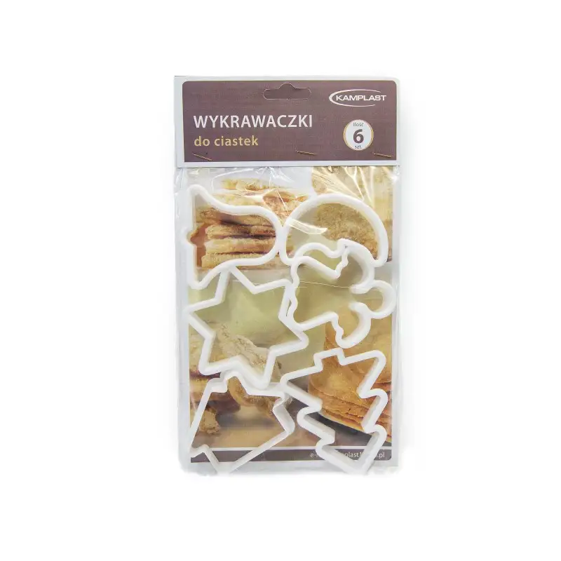 foremki wykrawaczki do ciastek plastikowe 6szt. Boże Narodzenie