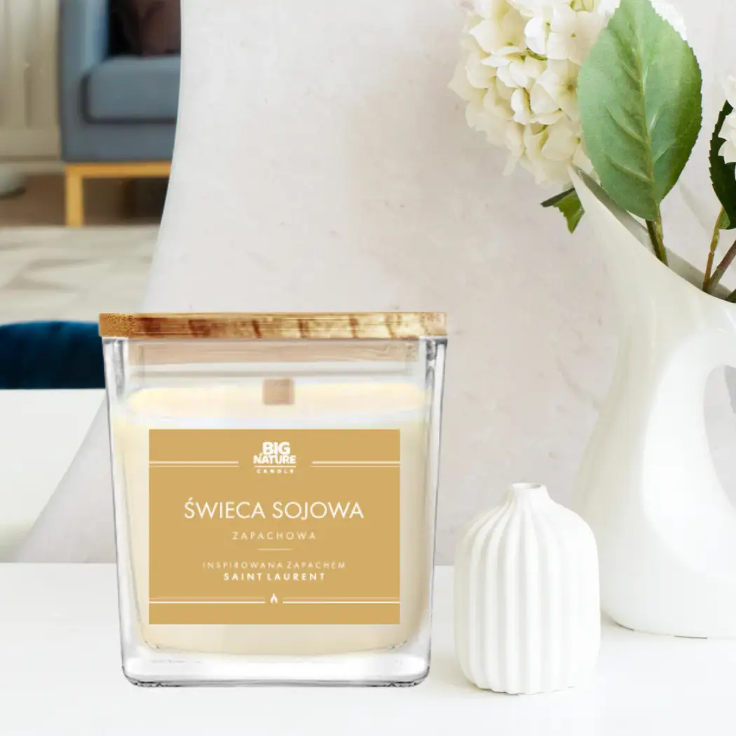Świeca sojowa zap. insp. SAINT LAURENT 205g - BIG NATURE CANDLE — 2