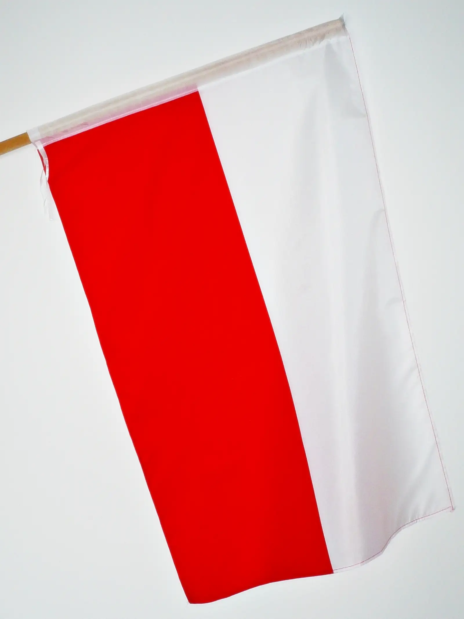 flaga materiał biało-czerwona chorągiewki 25szt. 15x21 — 2