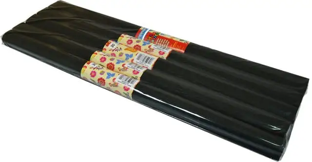bibuła 10szt.  CZARNA 200x50cm
