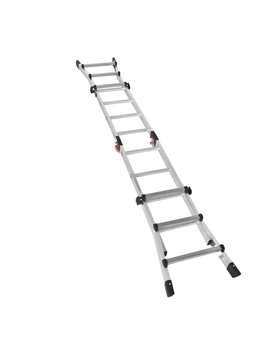 Drabina aluminiowa teleskopowa 4,2m GIERRE 3x4 na schody przegubowa 150 kg — 2