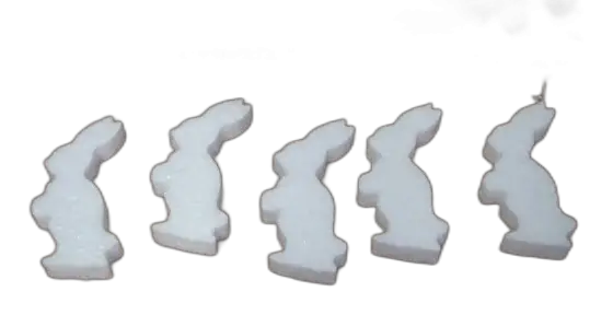 zając styropianowy 100szt.  7/1cm