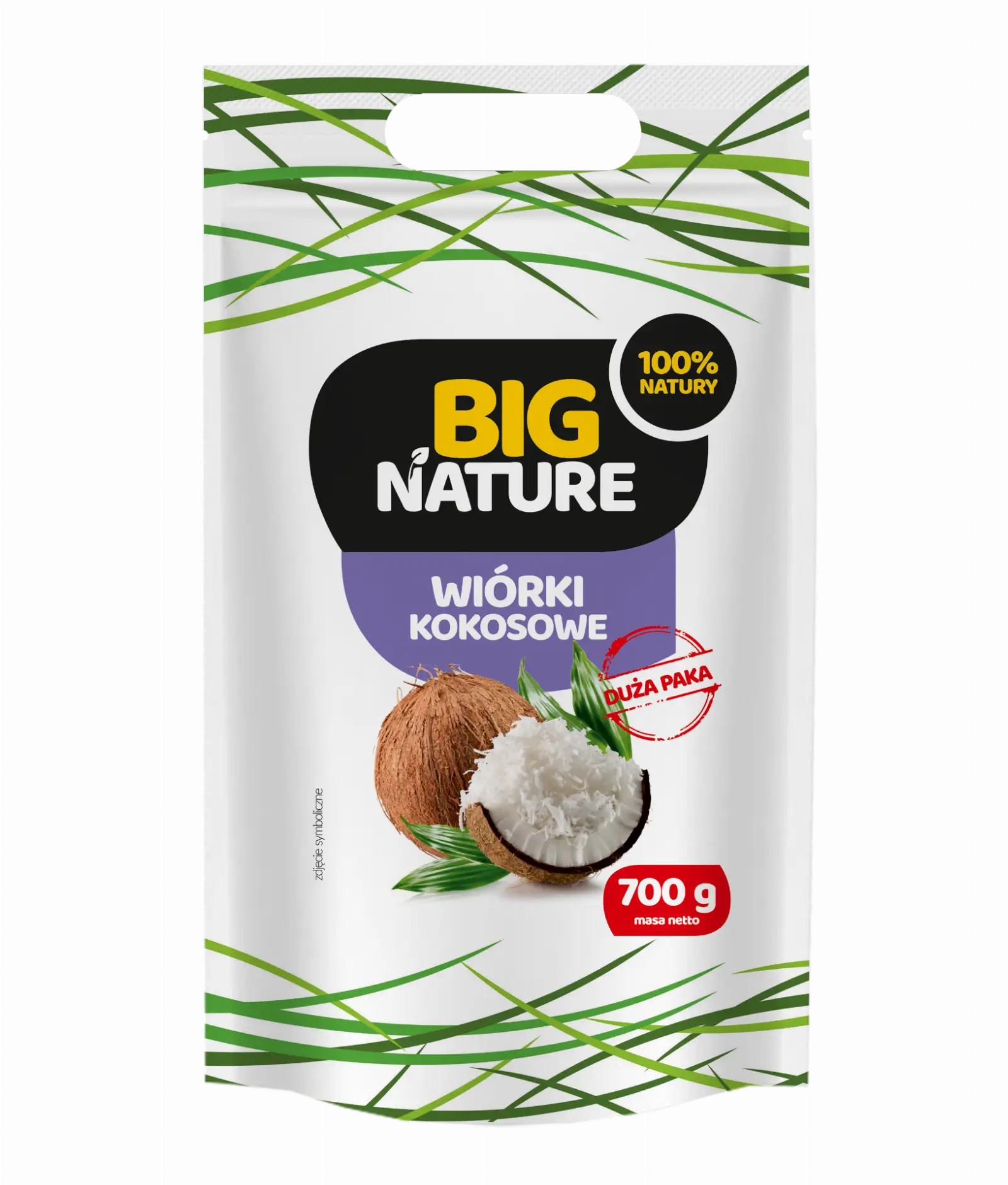 Wiórki kokosowe 700g Duża Paka - BIG NATURE — 2