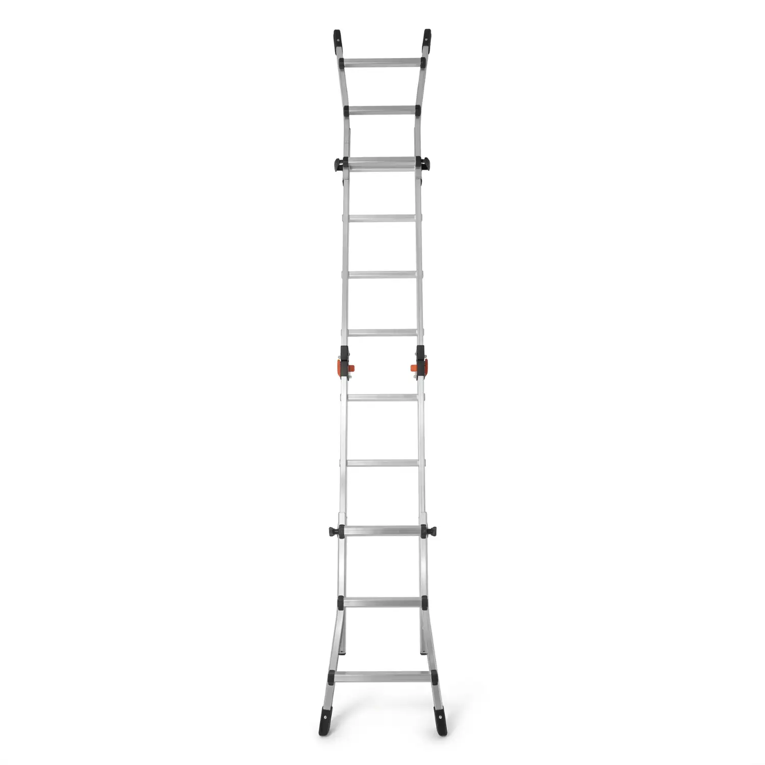 Drabina aluminiowa teleskopowa 4,2m GIERRE 3x4 na schody przegubowa 150 kg — 3