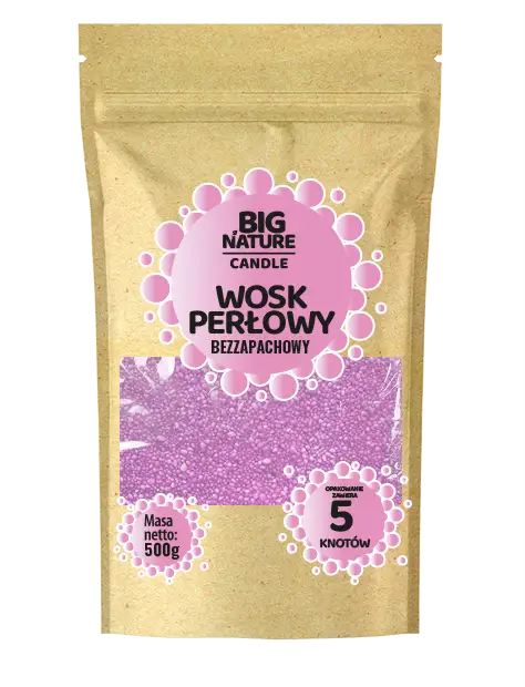 Wosk Perłowy Różowy 500g