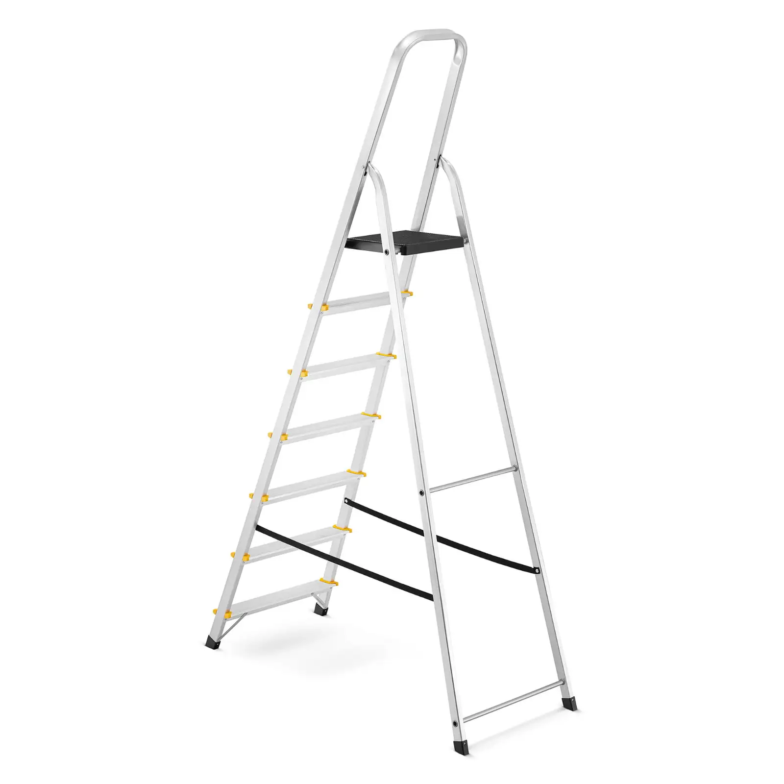 Drabina aluminiowa domowa jednostronna schodki do domu HIGHER 7 stopni 125 kg — 9