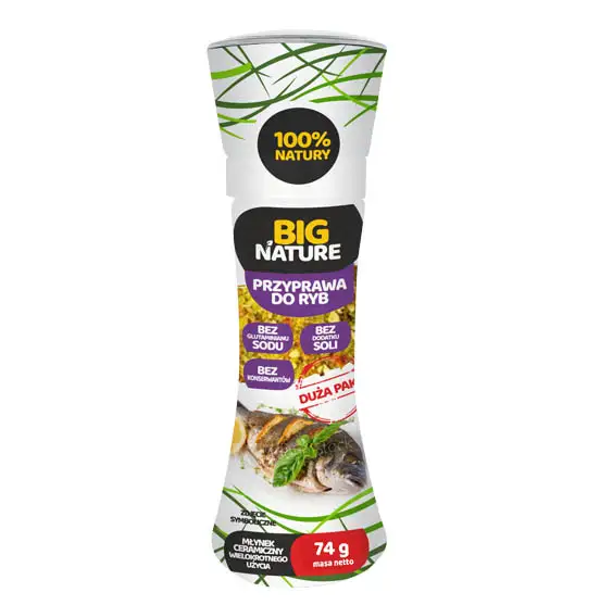 Przyprawa Do ryb Młynek 74g Duża Paka - BIG NATURE — 2