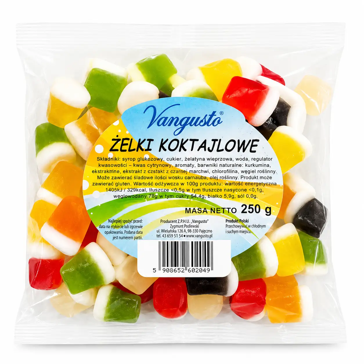 Żelki Vangusto 250g koktajlowe