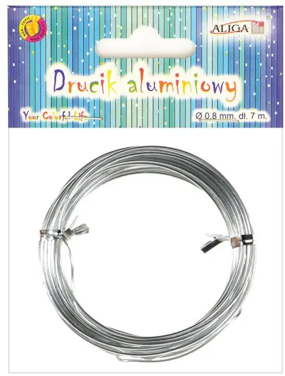 drucik aluminiowy fi-0,8mm dł-7m  | DA-0807