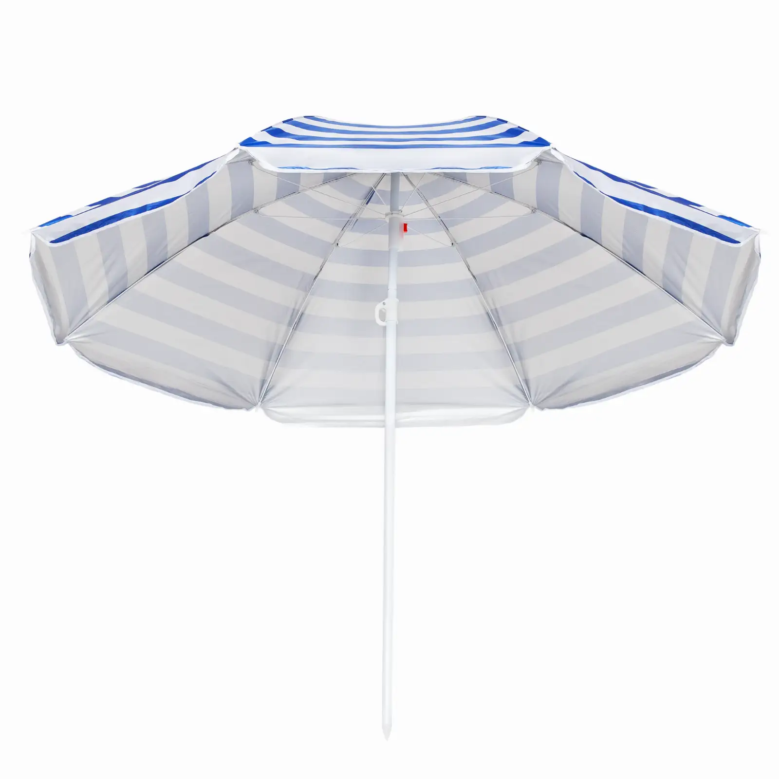 Parasol plażowy ogrodowy składany na balkon 180cm Niebieskie paski — 3