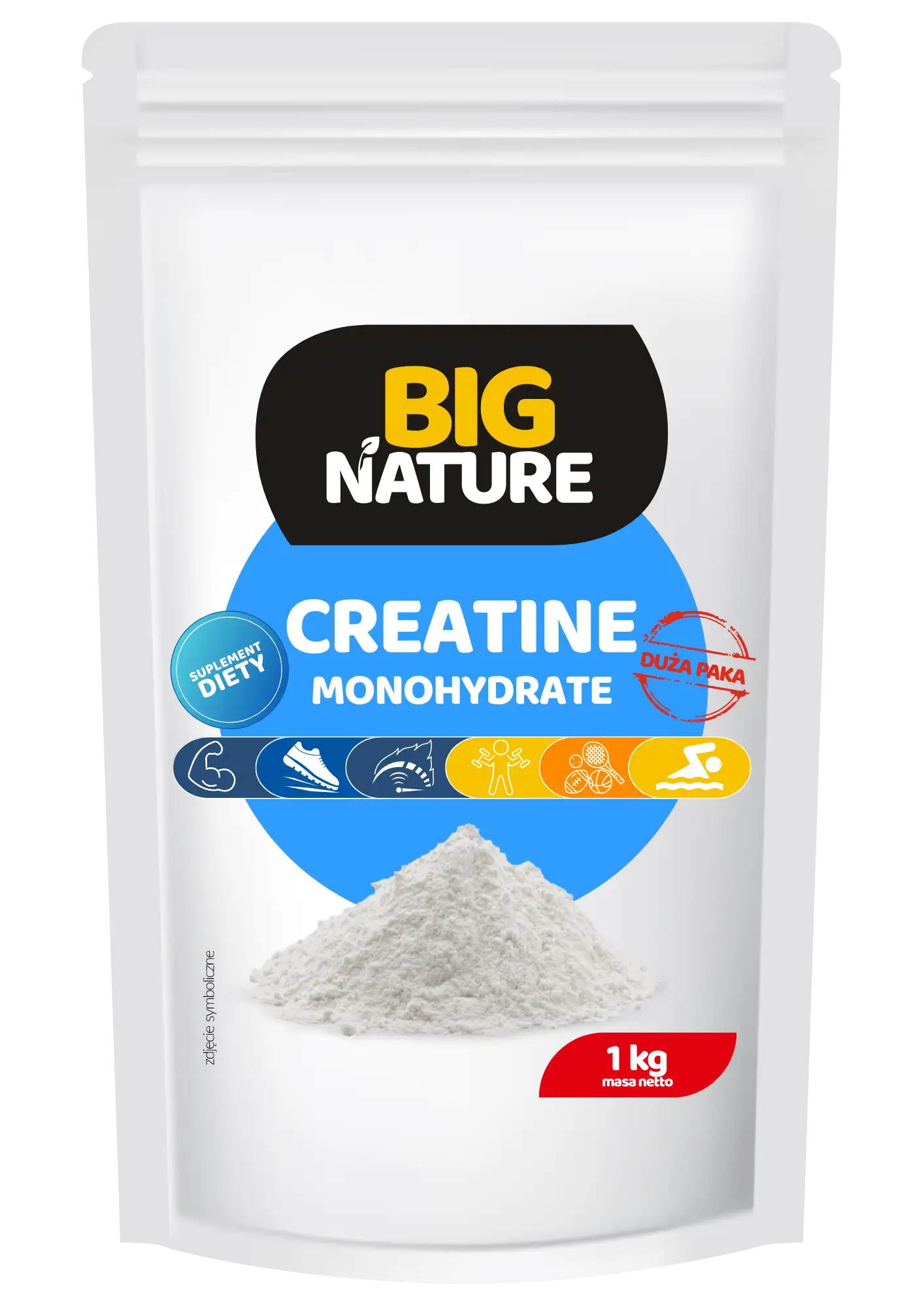 Kreatyna Monohydrat 1kg SUPLEMENT DIETY - BIG NATURE