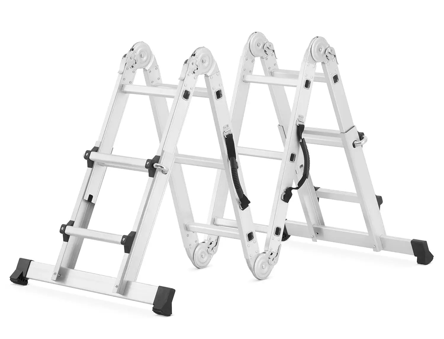 Drabina przegubowa teleskopowa HIGHER 4x3 + podest roboczy — 12