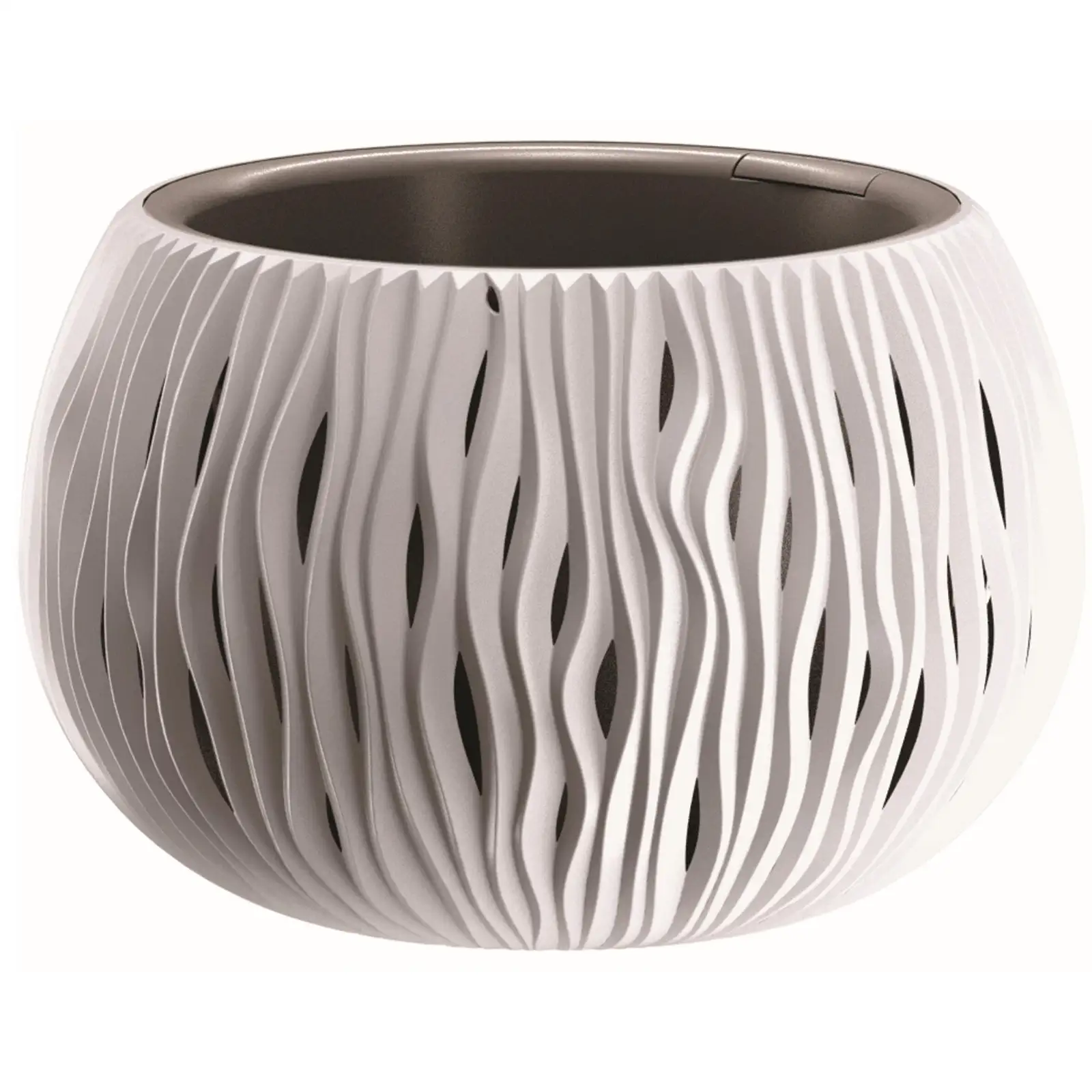 doniczka BOWL SANDY 29x19 - biały