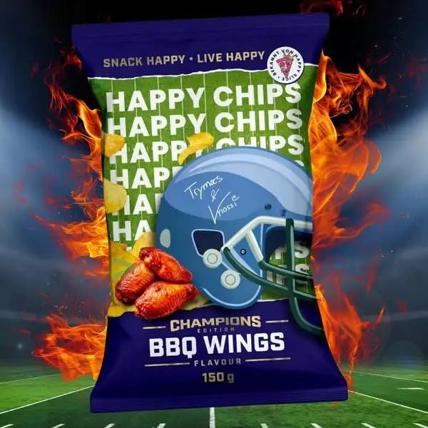 Happy Chips BBQ Wings 150g Kurczak Karton — 6