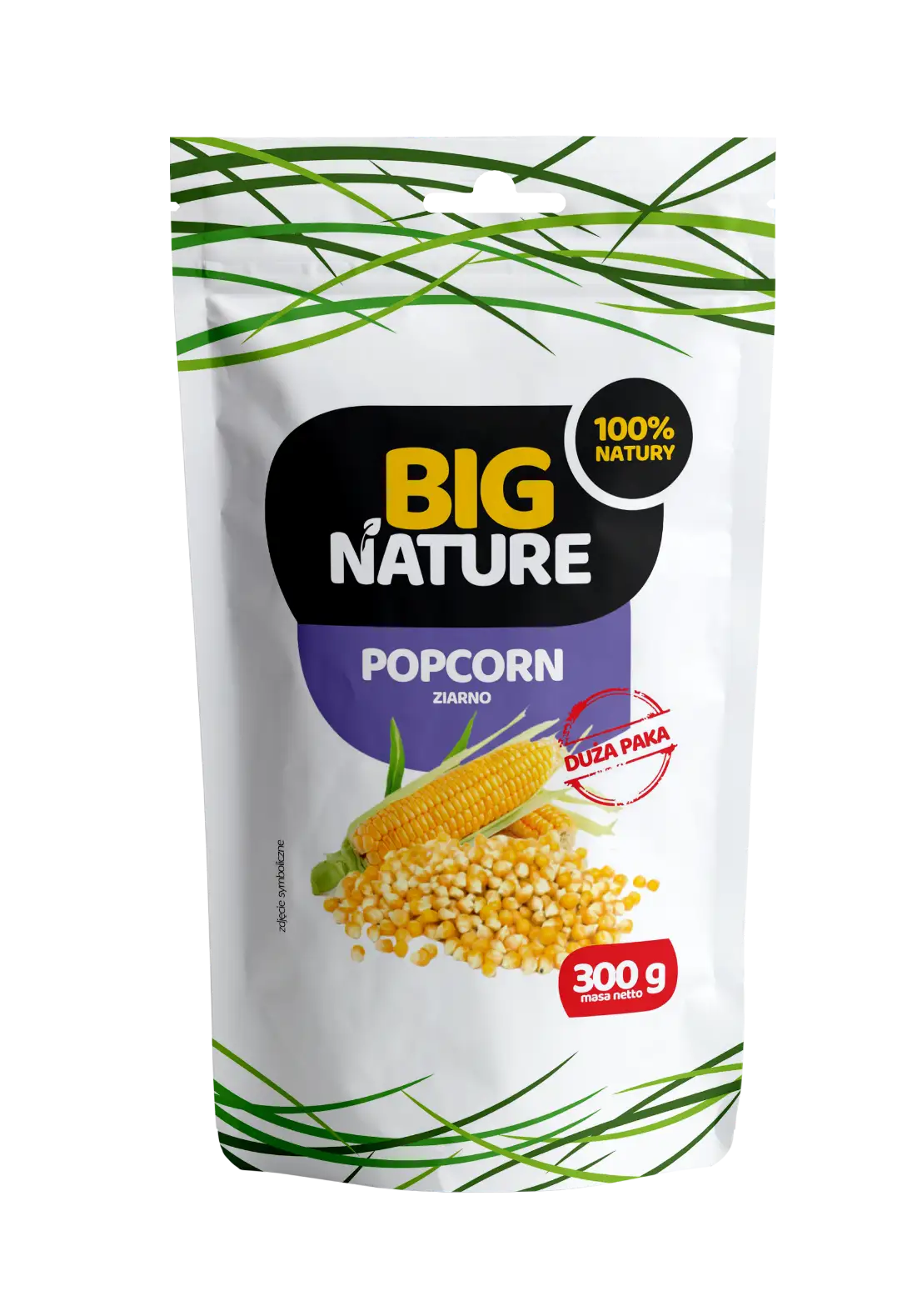 Popcorn ziarno 300g Duża Paka - BIG NATURE — 2