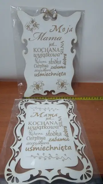 tabliczka drewno prostokąt MAMA