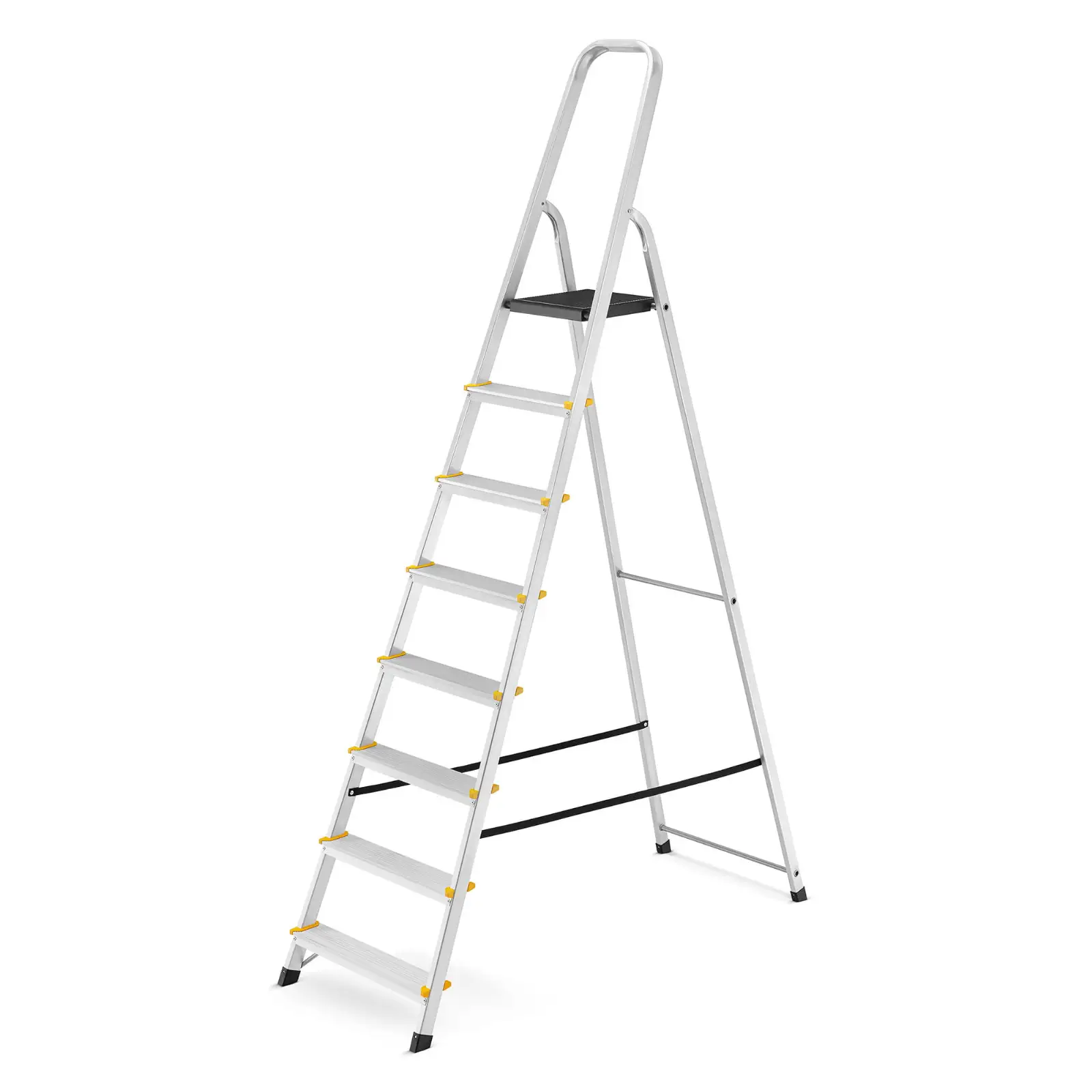 Drabina aluminiowa domowa jednostronna schodki do domu HIGHER 8 stopni 125 kg — 8
