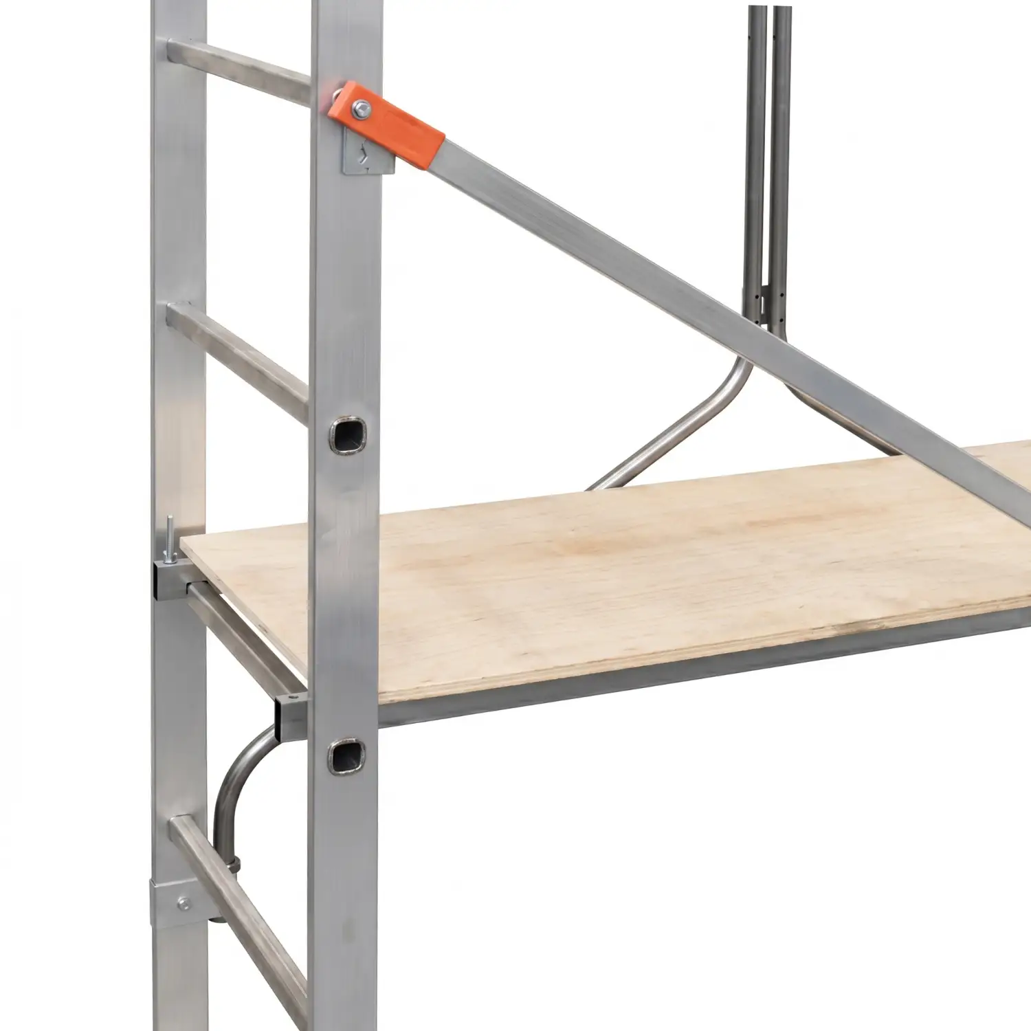 Rusztowanie aluminiowe jezdne GIERRE G-FX001FL 2,91 m składane hamulec 150 kg — 5