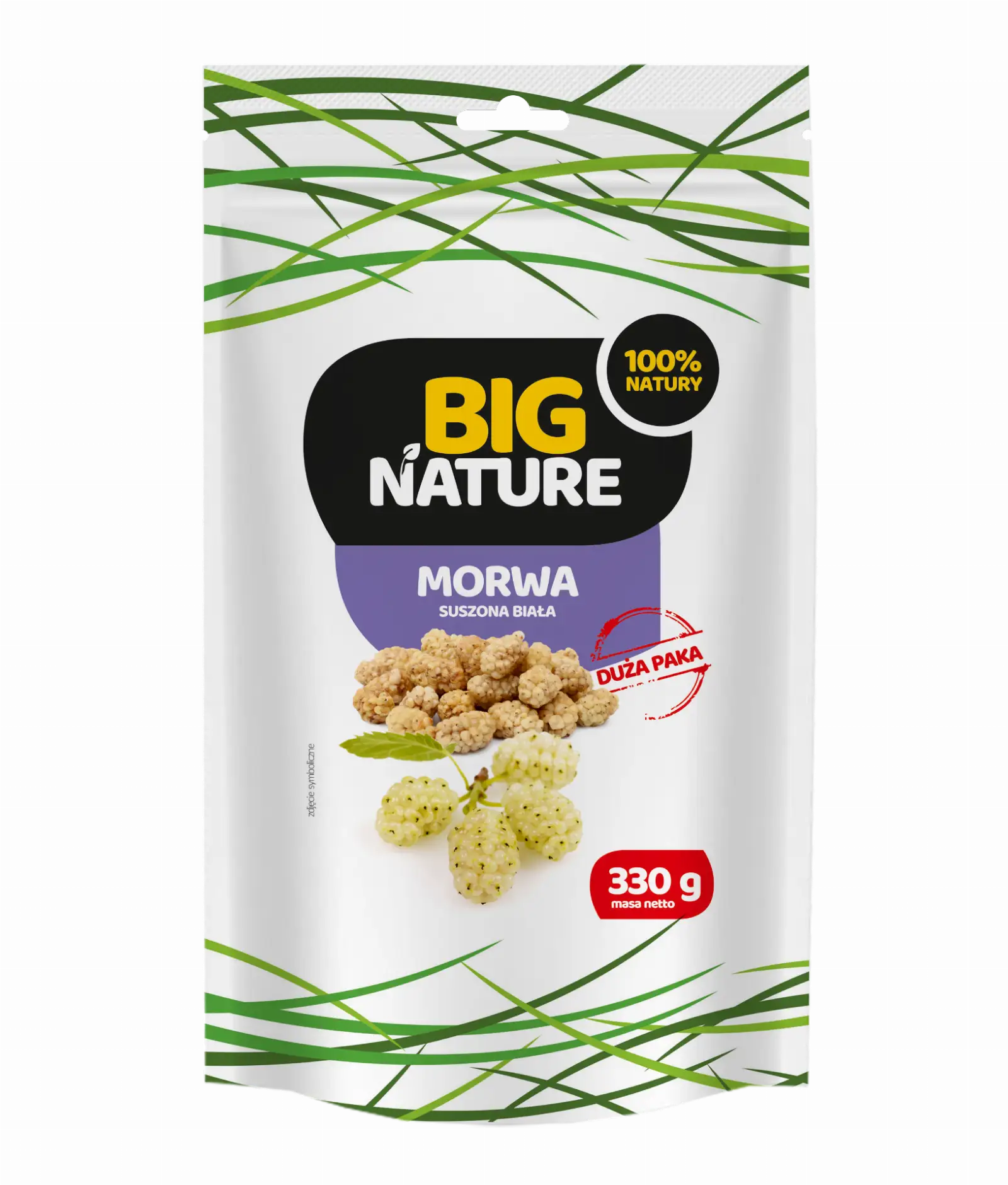 Morwa suszona biała 330g Duża Paka - BIG NATURE — 2