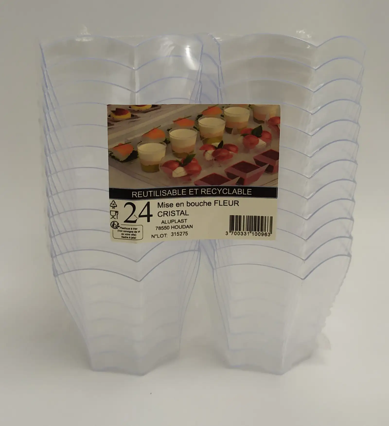pojemniki plastikowe 20szt. na przekąski 70ml | 33-12