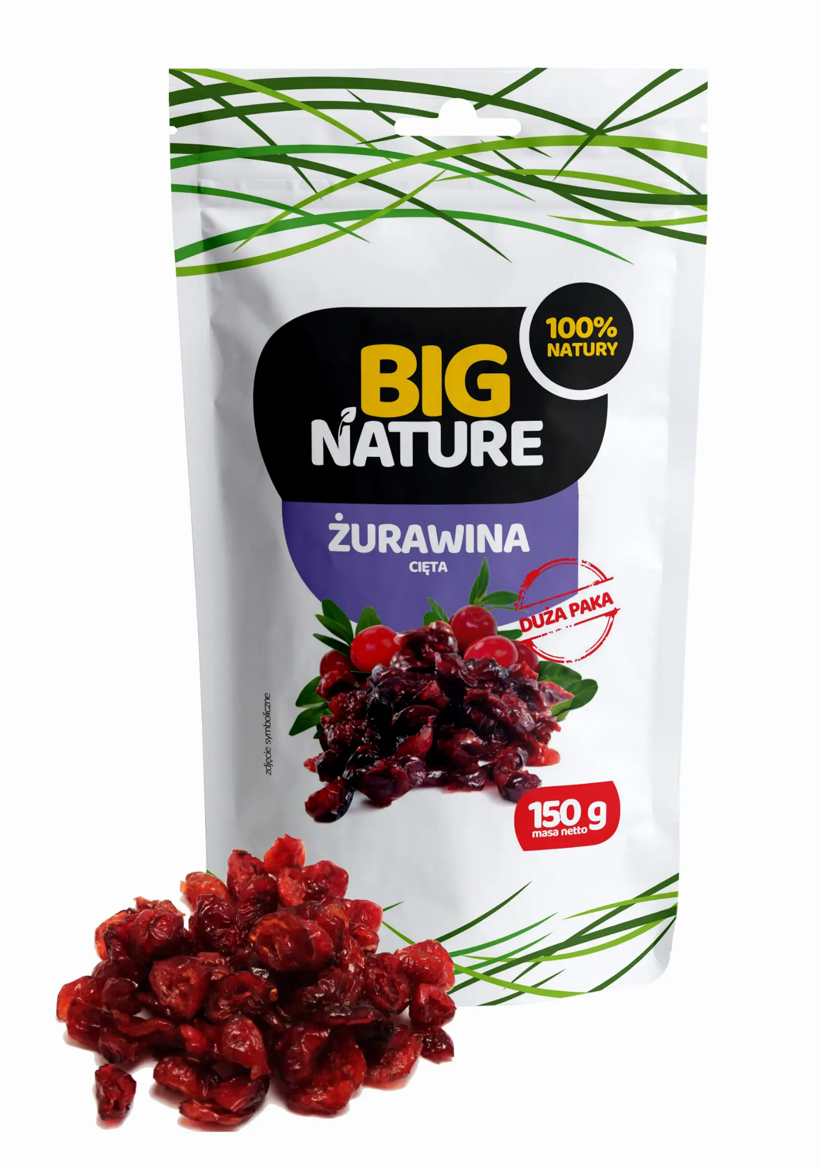Żurawina suszona cięta 150g