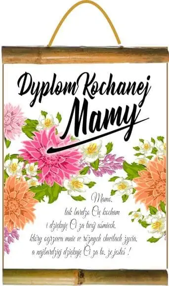 Dyplom Kochana mama  DY159