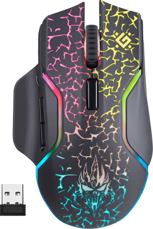 MYSZ DEFENDER GM-067 ONESHOT OPTIC RF RGB 3200dpi 7P