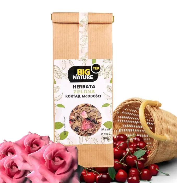 Herbata zielona KOKTAJL MŁODOŚCI 50g - BIG NATURE