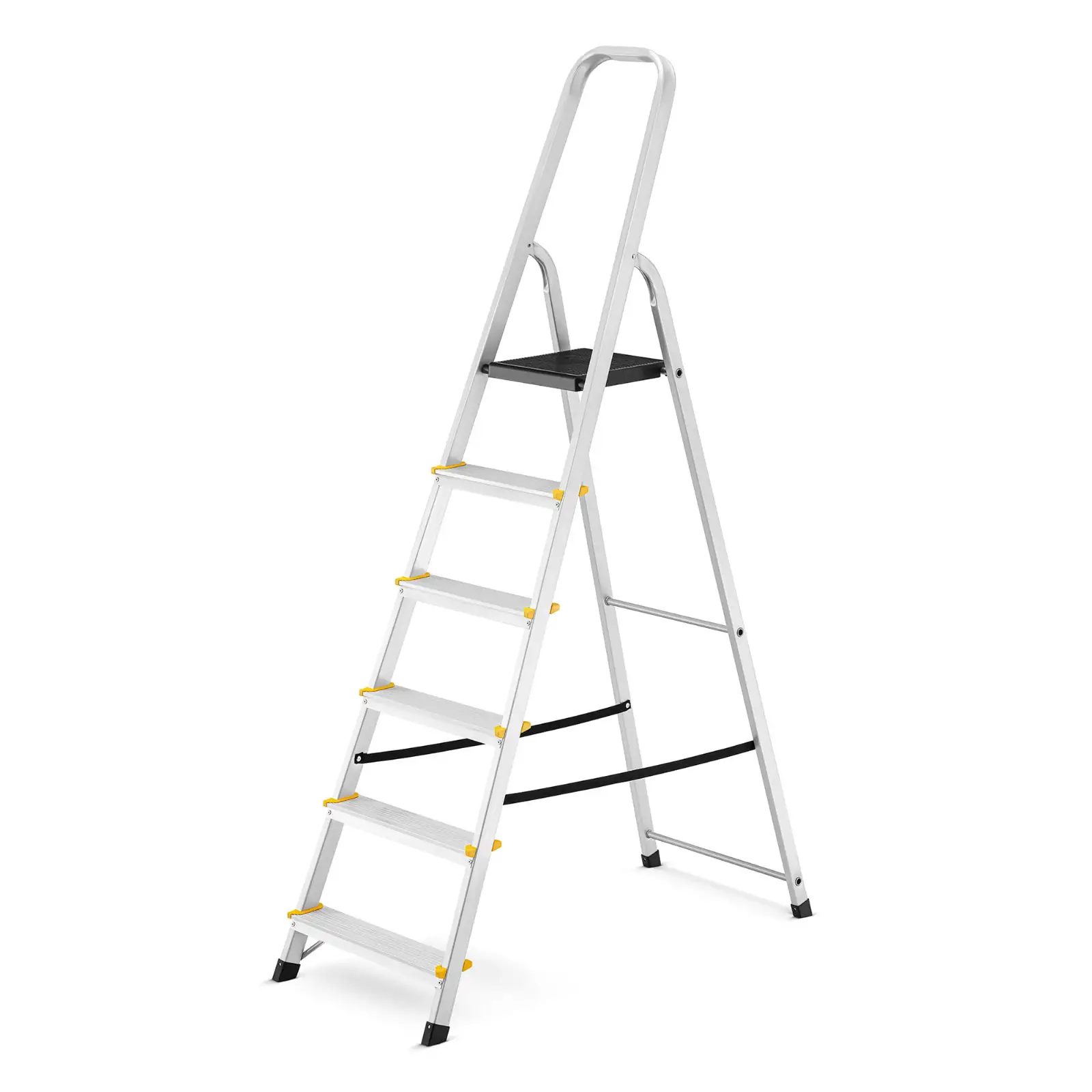 Drabina aluminiowa domowa jednostronna schodki do domu HIGHER 6 stopni 125 kg — 8