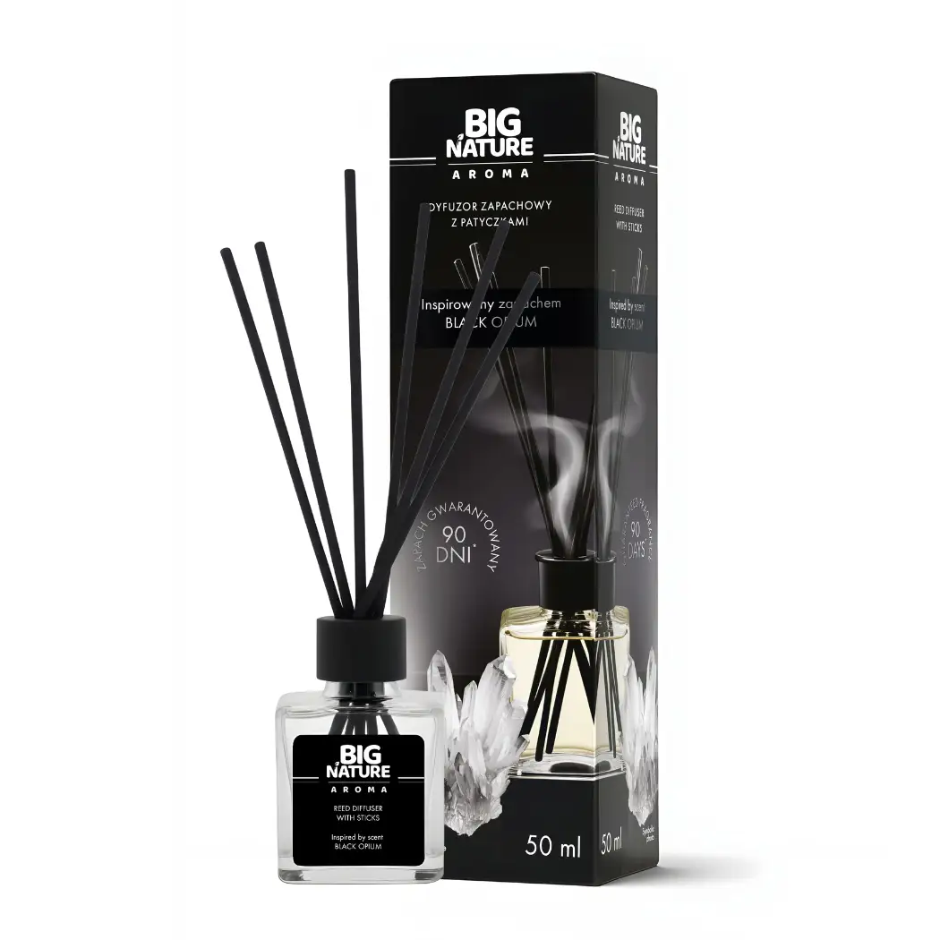 Dyfuzor Zapachowy z Patyczkami - Inspirowany Zapachem BLACK OPIUM 50ml — 4