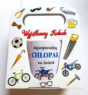 kubek w torebce Najfajniejszy Chłopak na świecie
