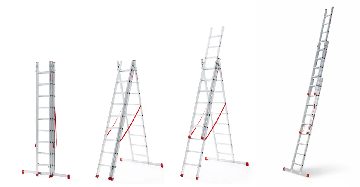 Drabina aluminiowa składana profesjonalna FARAONE 3x11 AK336.3 - 7,59 m — 2
